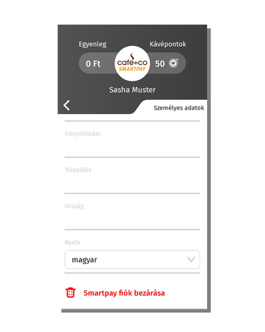Screenshot mobile Ansicht Google Play Store - Account löschen auf Ungarisch